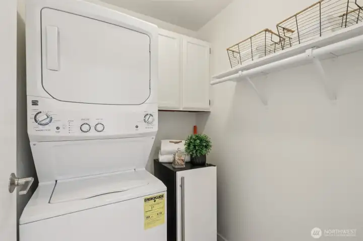 Laundry room in unit