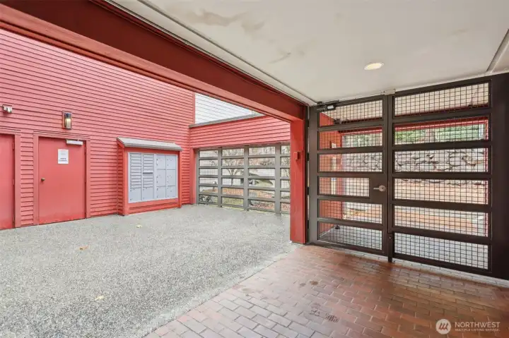 Gated Entry with access to main elevator