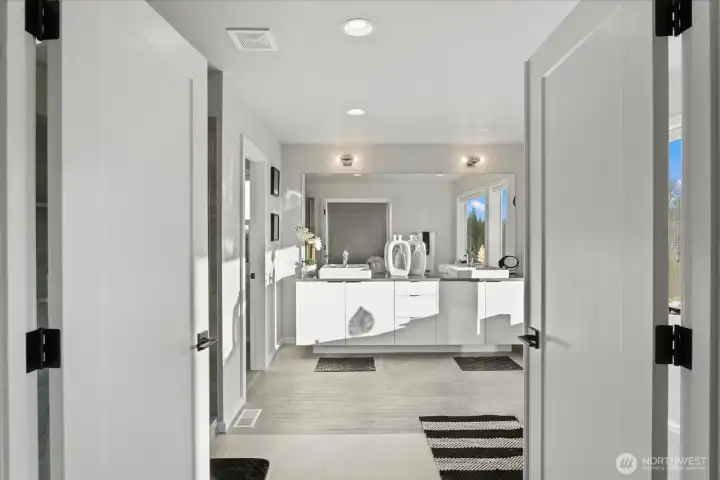 Entering the master bath