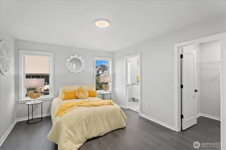 Upstairs bedroom #1 with en suite bathroom