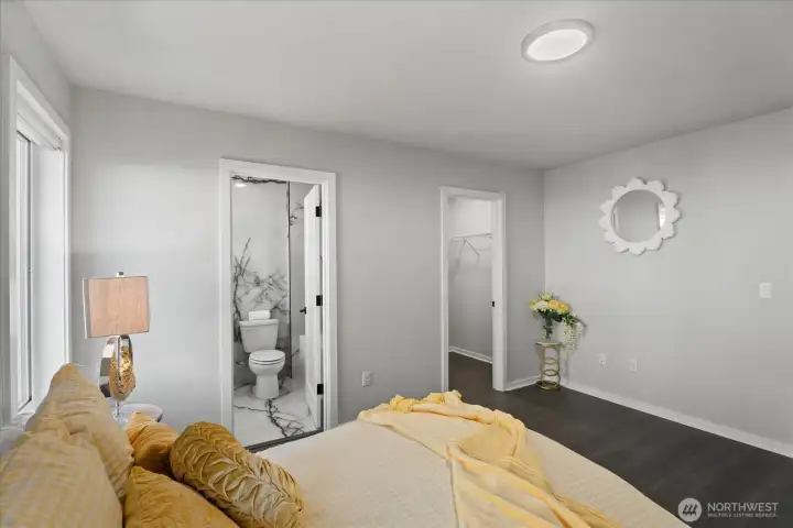 View towards bedroom #1 bathroom