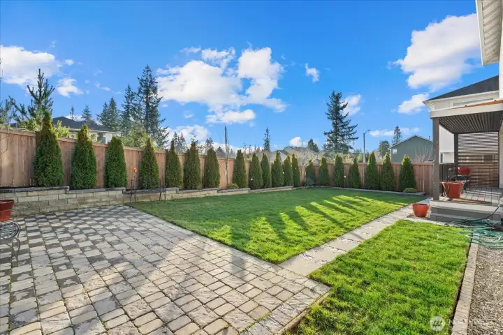 Your new beautifully landscaped back yard awaits!