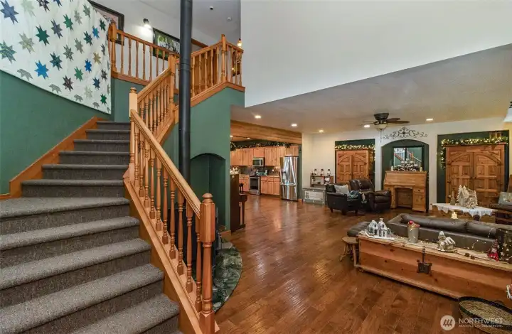 Stairs to the bedrooms