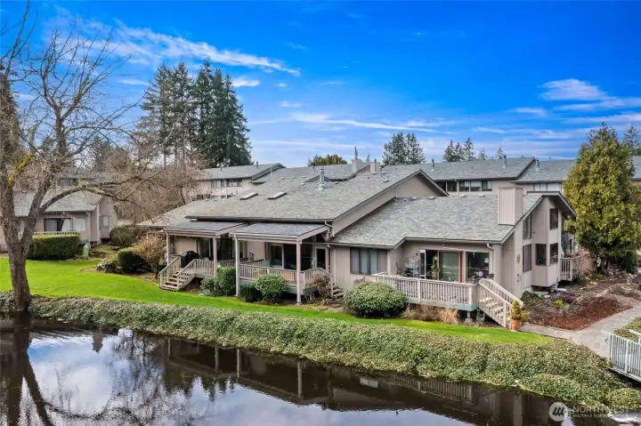 Unit Exterior Featuring Professional Landscaping