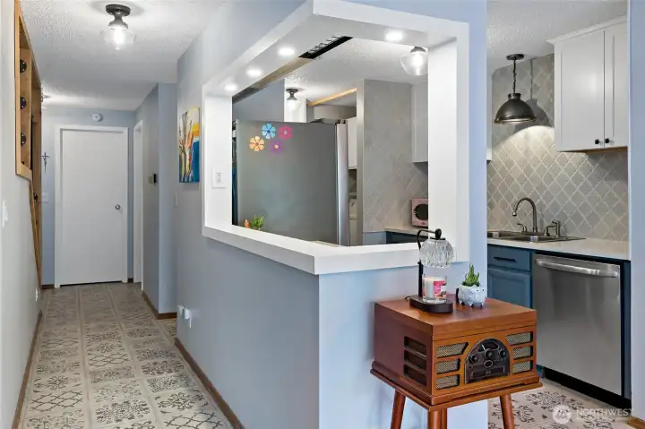 Sun-Drenched Dining Area with Water Vistas