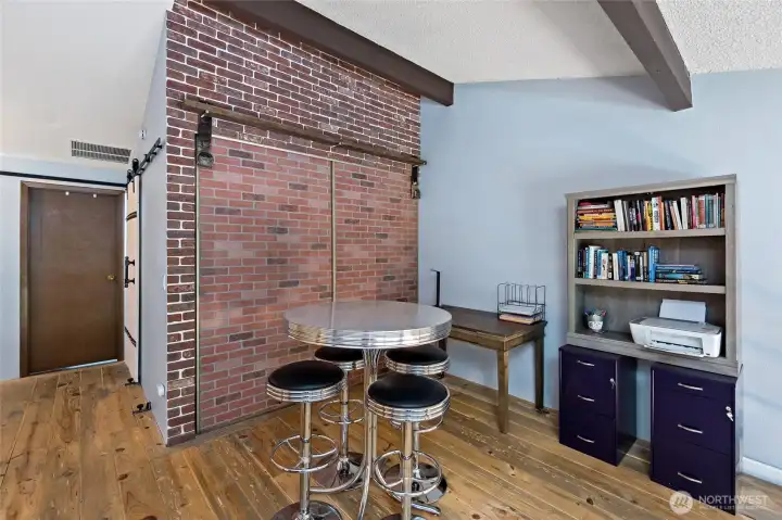 Spacious Upper-Level Suite with Rustic Wood Accents