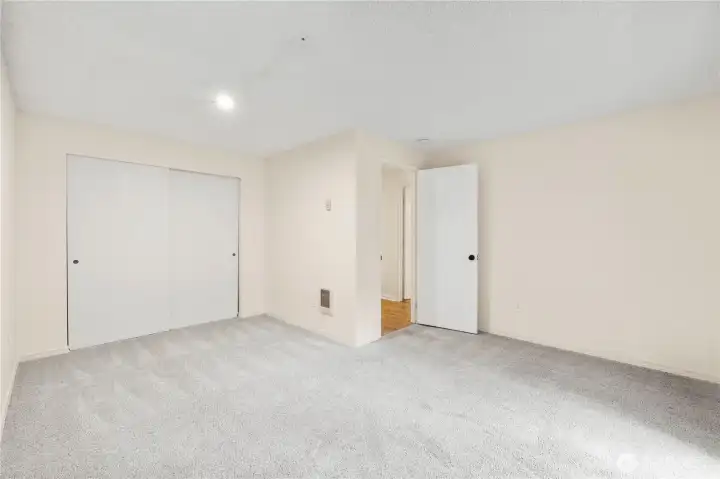 Upstairs bonus room with closet for home office or guest retreat.