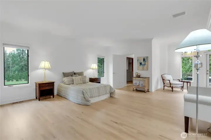 Primary suite with reading nook turret!