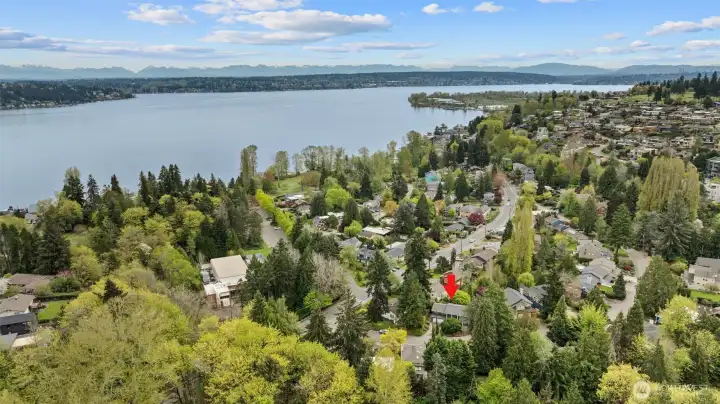 This house is located just moments from Matthews Beach and Magnuson Park.