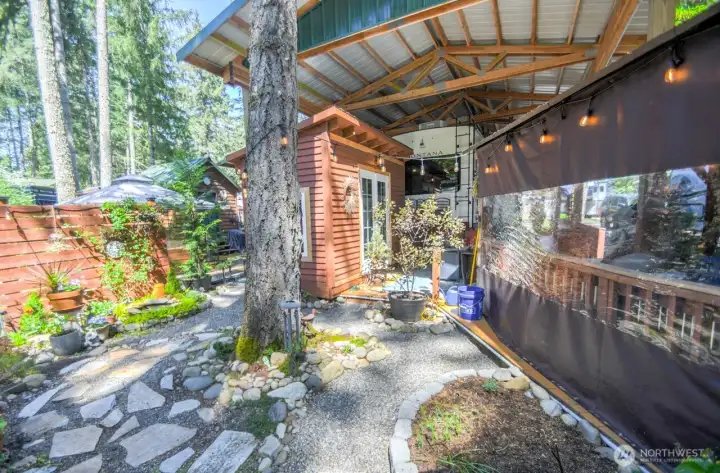 BACK OF THE PROPERTY HAS BEEN BEAUTIFULLY LANDSCAPED