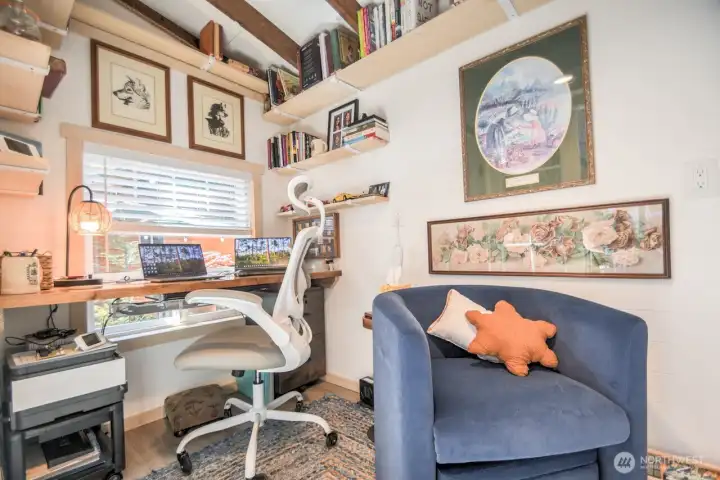 INSIDE OFFICE SPACE WITH NICE WINDOW