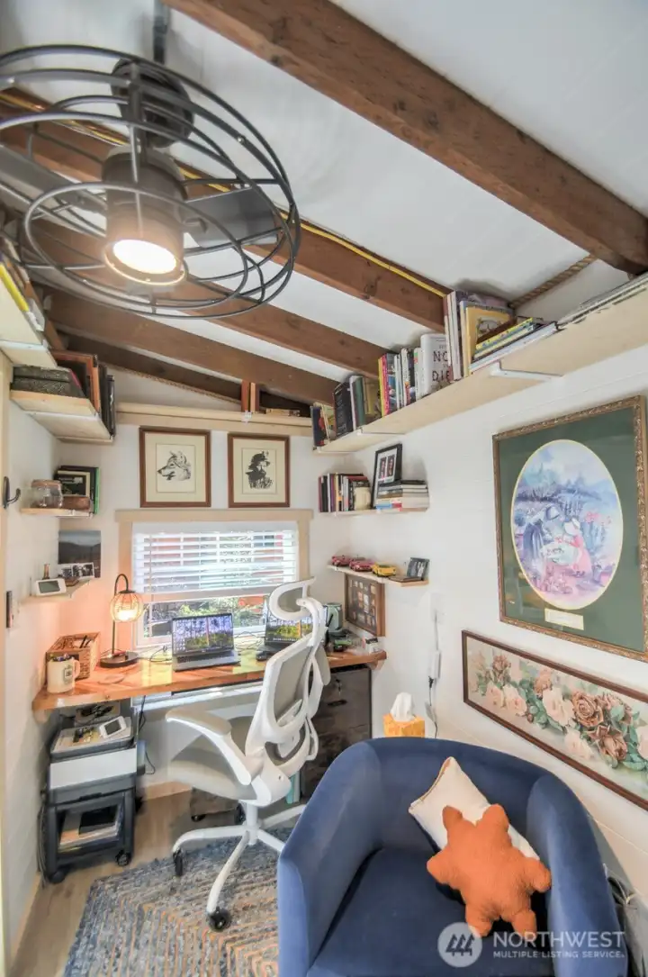 INSIDE THE OFFICE WITH CEILING FAN