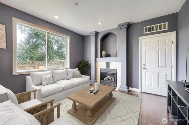 Family room off of kitchen