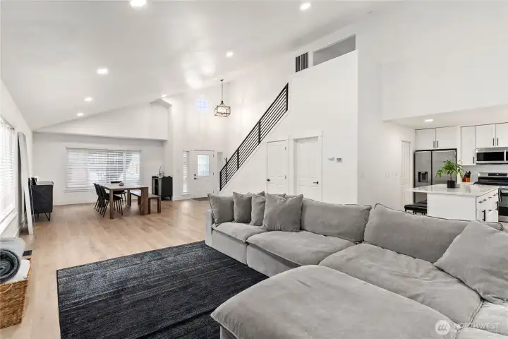 View into the dining from living room