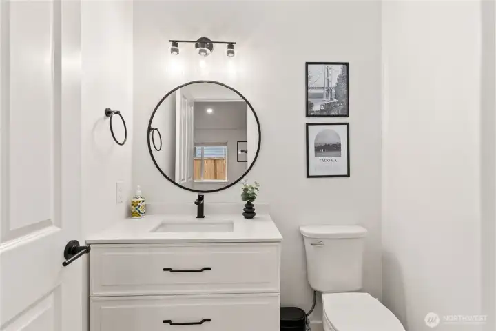Downstairs half bath