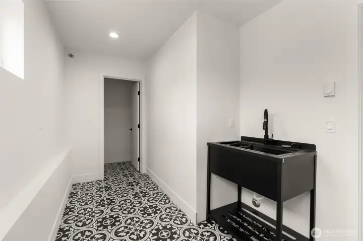 Mudroom on entry level