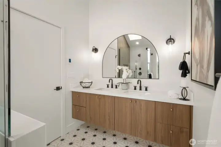 Primary bath double vanity