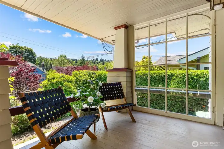 Private yard. Mature landscaping. Covered porch. Your own little sanctuary.