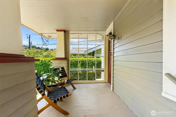 Front porch entry