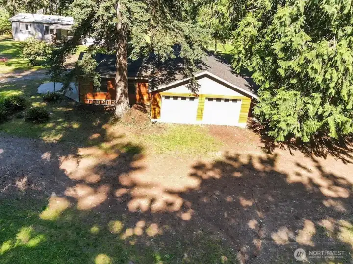 Aerial View of Garage
