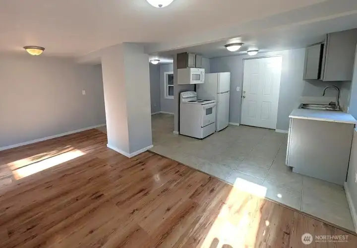 Unit 1 kitchen and Living