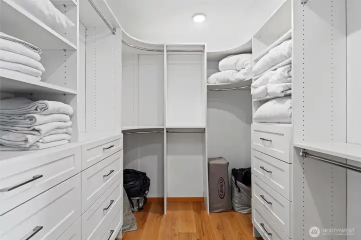 Primary closet Primary closet