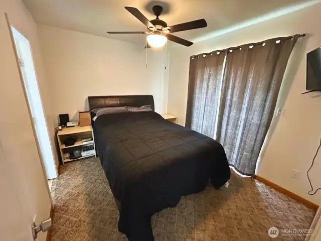 Main bedroom with full bath and separate balcony