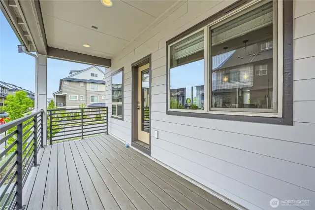 Kitchen opens to a Huge Deck