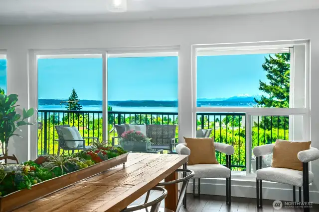 Show off this view while entertaining guests.