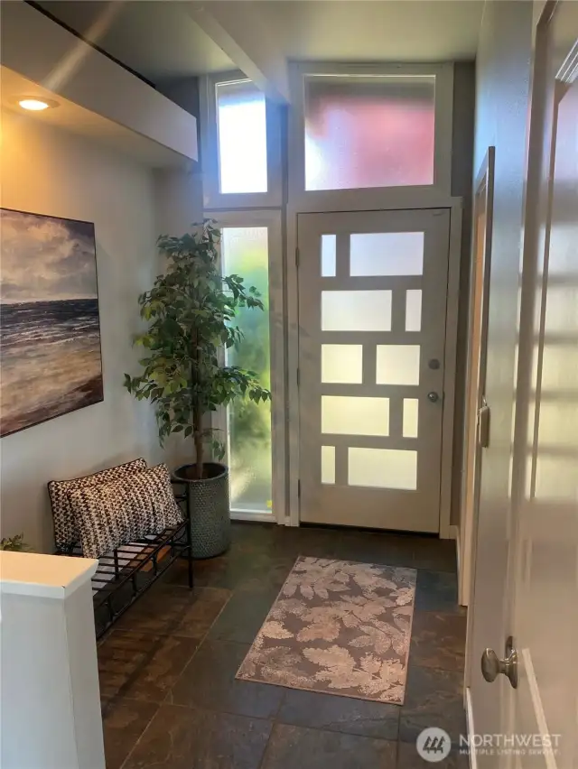 Entry with decor