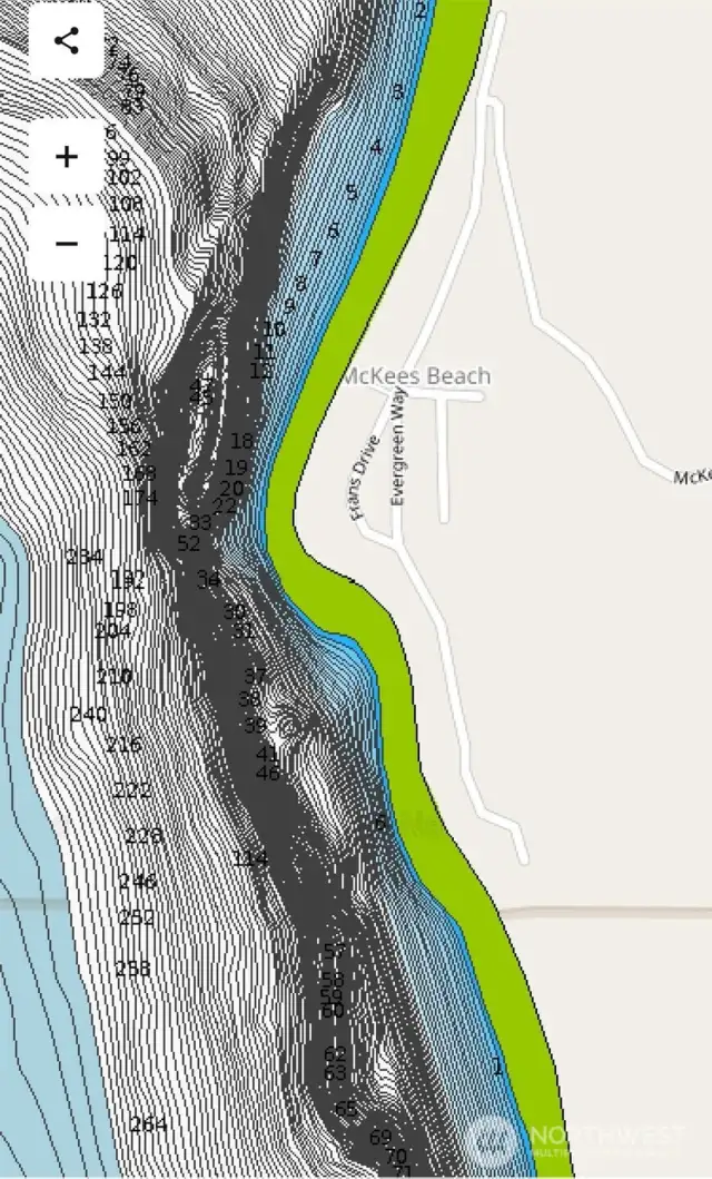This is one of the deeper areas along this part of the WA coastline as depicted.
