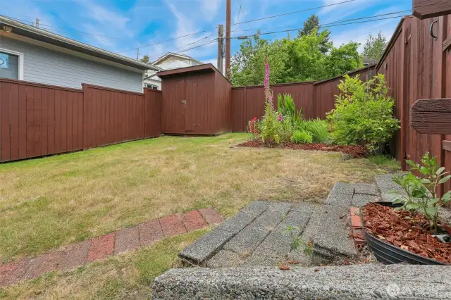 Back Yard of Unit 1919