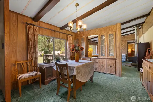 Dining room space.