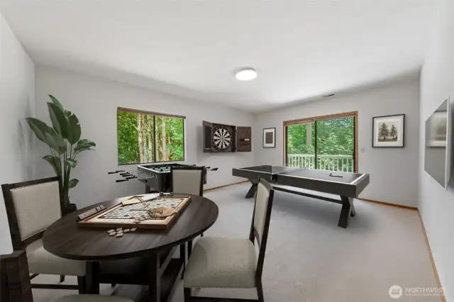 use as a game room~virtually staged