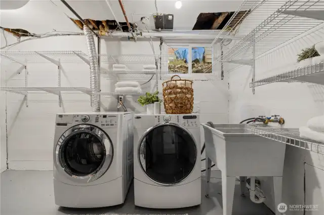 Large laundry area