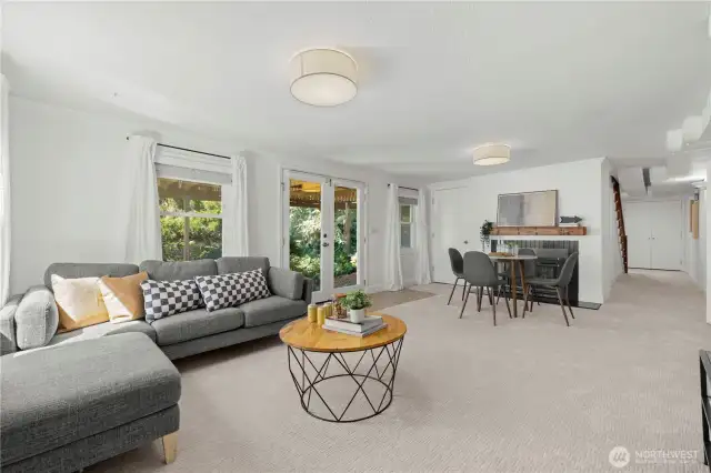 Big room, also access to the side and back yard