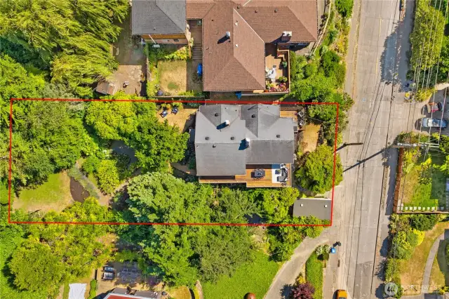 a little over 10,000 sq foot lot