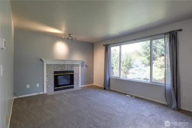 Family room off of Kitchen, open concept