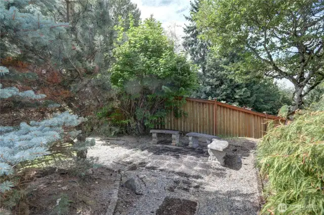 Quiet space in the backyard