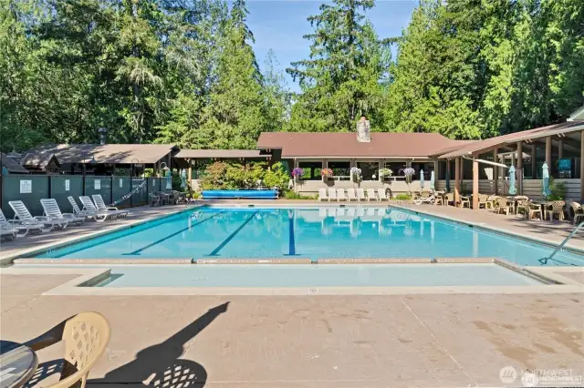 Heated community pool