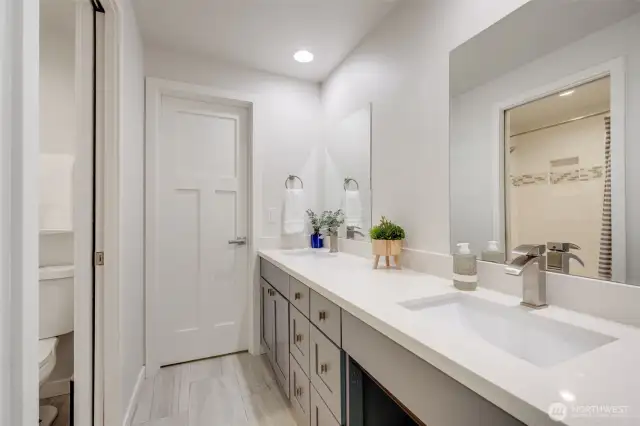 Jack & Jill bathroom.