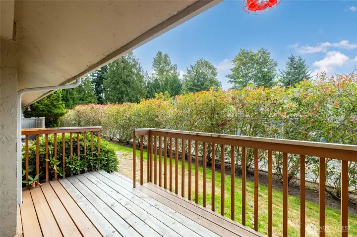 Deck off dining room