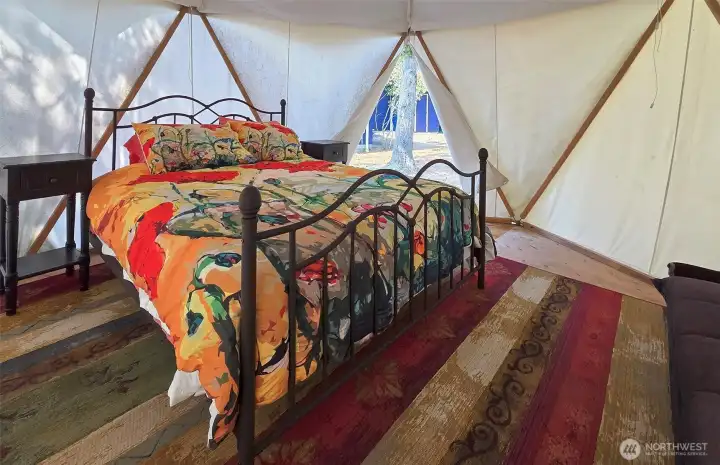 Yurt interior