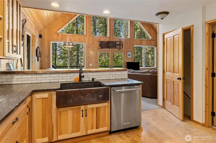 Enjoy the view while doing the dishes!