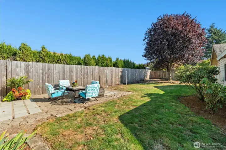 Upper terrace with more outdoor seating space.