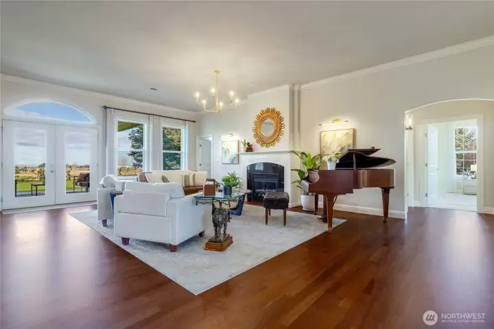 Access to covered back patio to the West