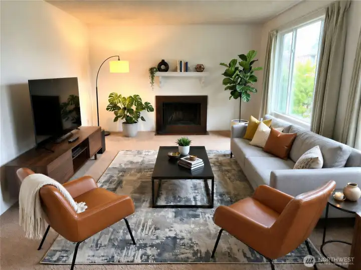 8850 large, sunlit living room with expansive windows and abundant natural light