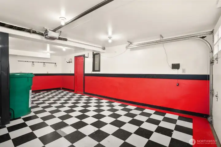 Attached 2 car garage