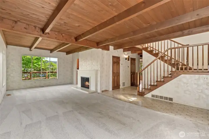 Living Room w/Fireplace