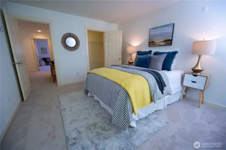One of 3 large bedrooms